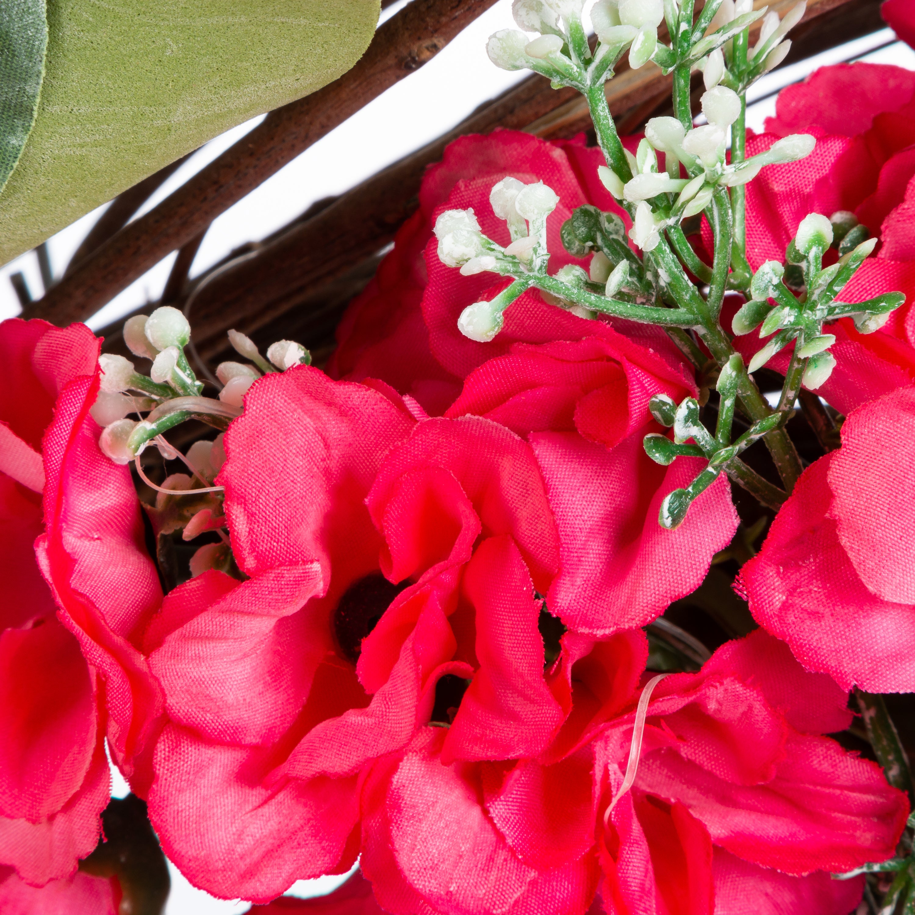 24 in. Natural Mixed Flower Wreath